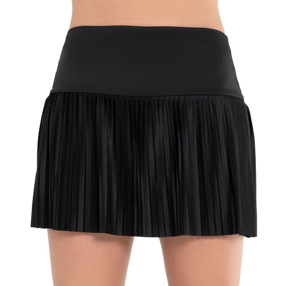 Womens 14.5 Inch Pleated Skirt Black