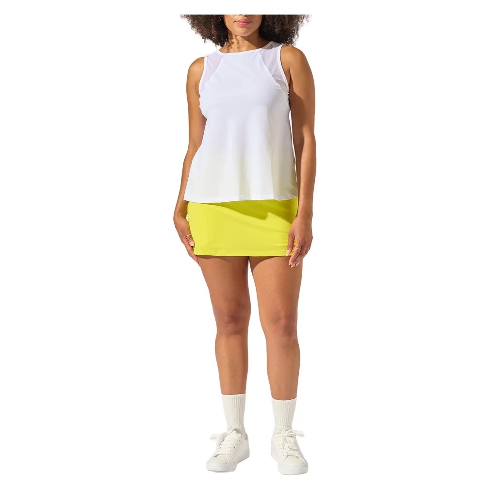 Women's Swing Tank Top White, Bobbe, Pickleball Express, 108-50109BF26-4