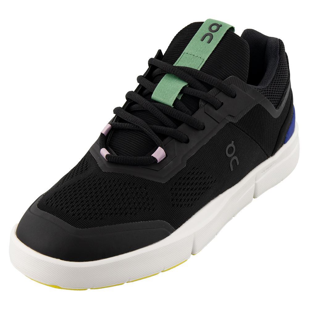 Women's THE ROGER Spin Court Shoes Black and Indigo