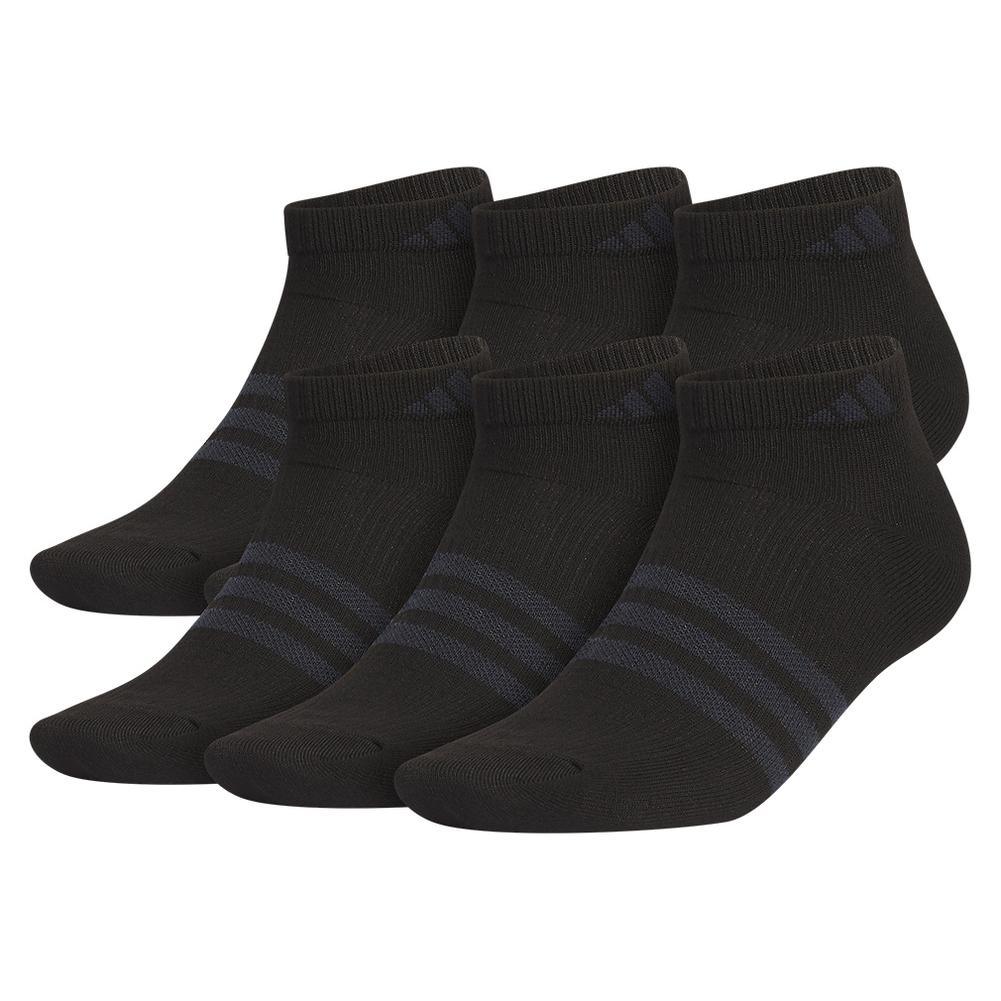 Men's Superlite 3.0 6 Pack Low Cut Socks Black and Night Grey
