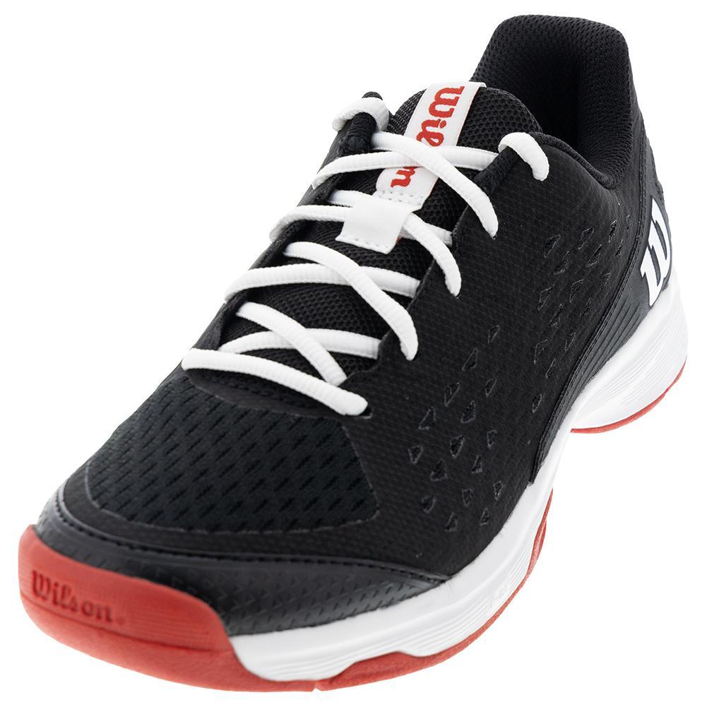 Juniors' Rush Pro Court Shoes Black and Wilson Red