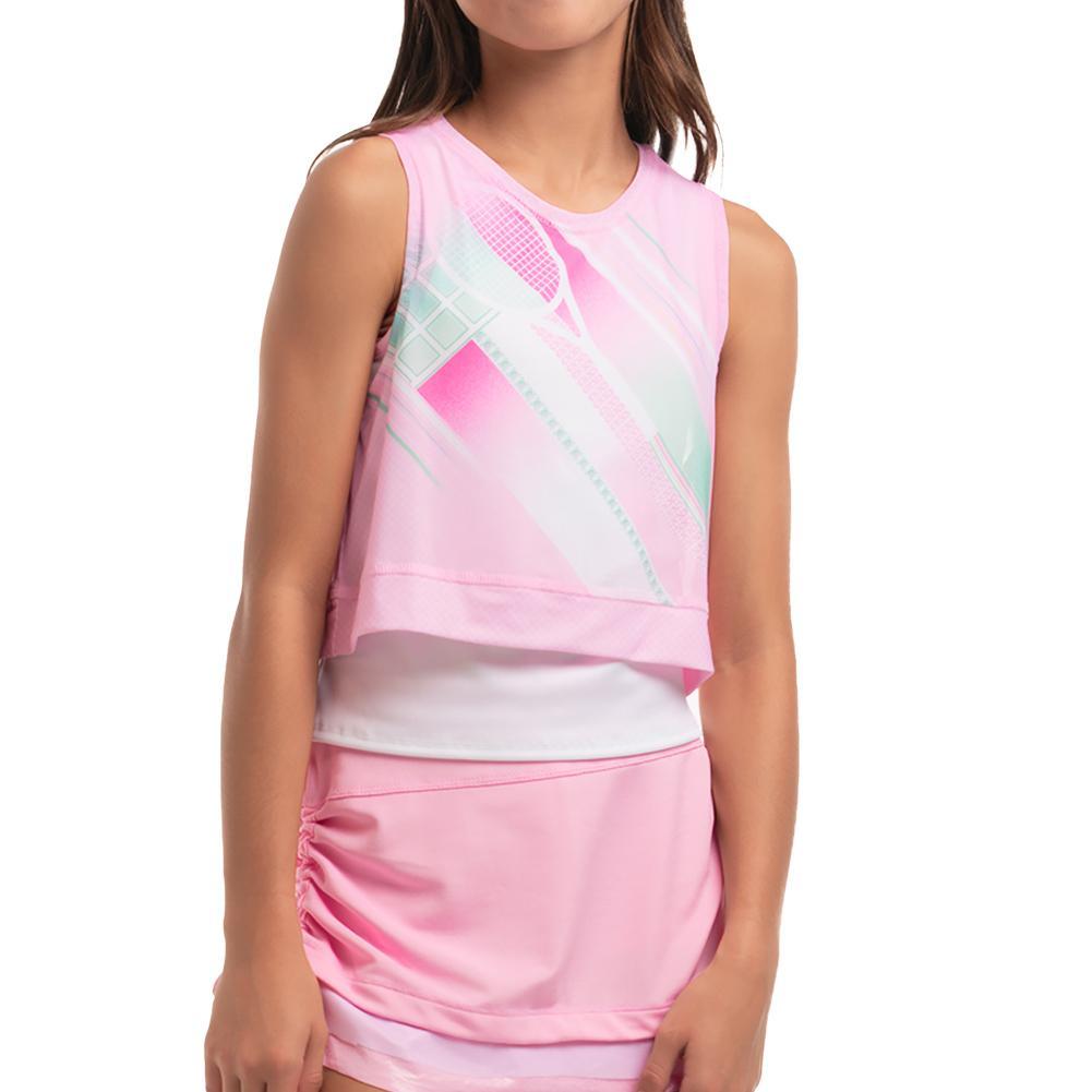 Girl's Deco In Love Tank White