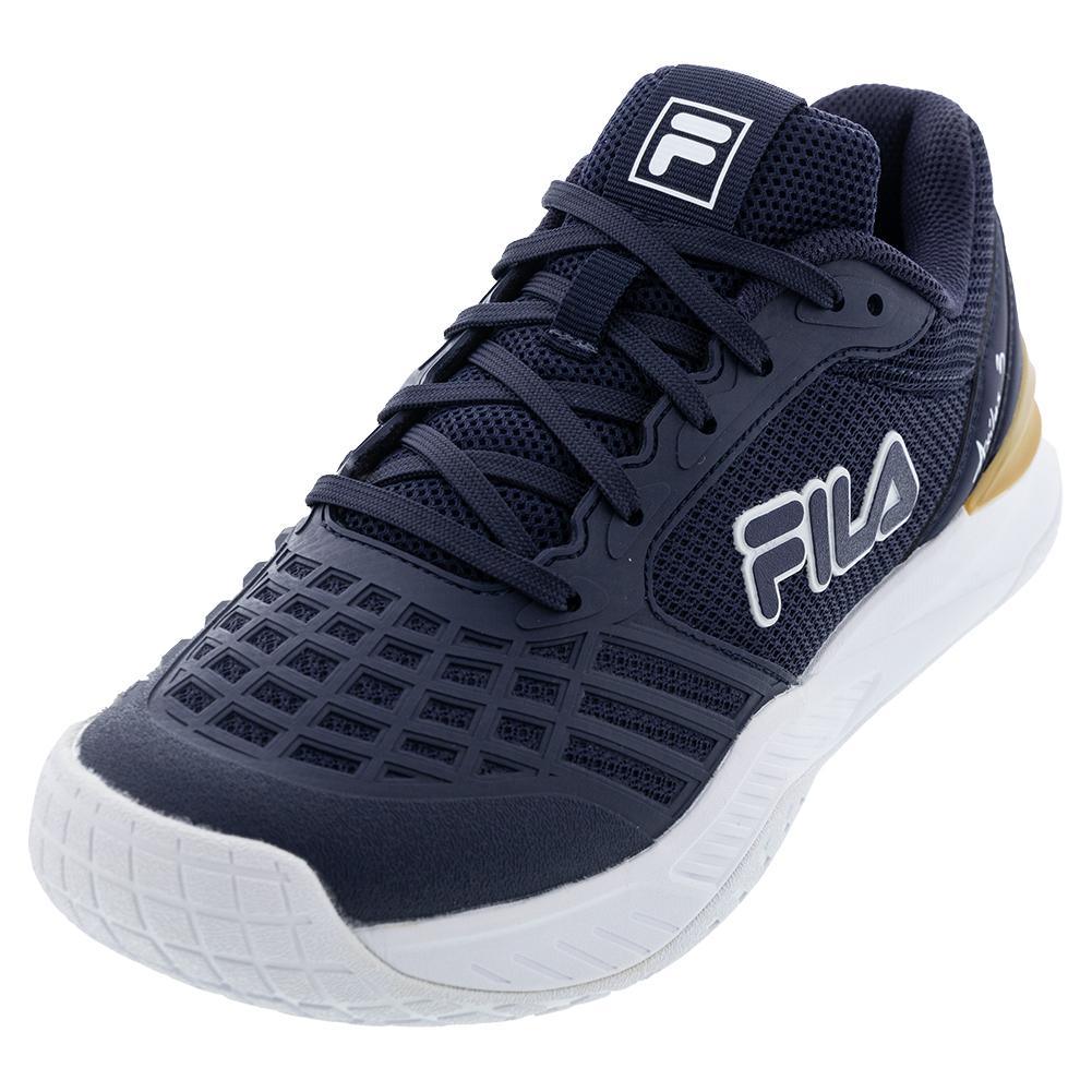 Women's Axilus 3 Court Shoes Navy and White