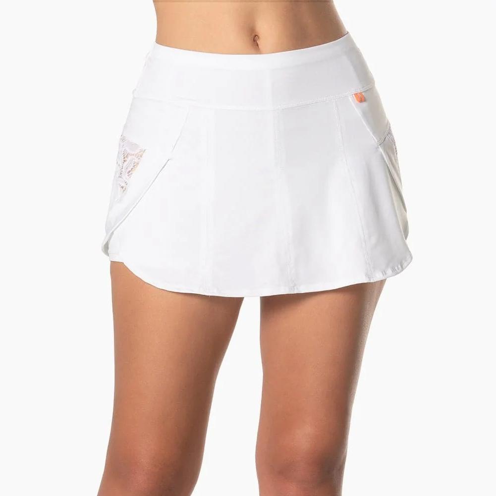 Women's Lace Track Skort White