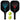 Jet Aluminum Pickleball Paddles and Balls 2 Player Set
