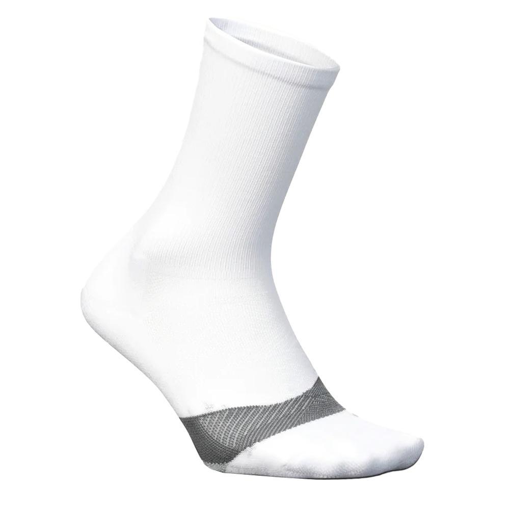 Elite Light Cushion Mini Crew Socks White