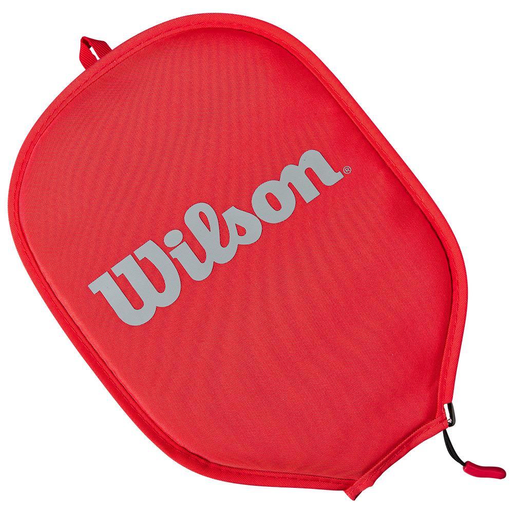 Pickleball Paddle Cover Red and Gray