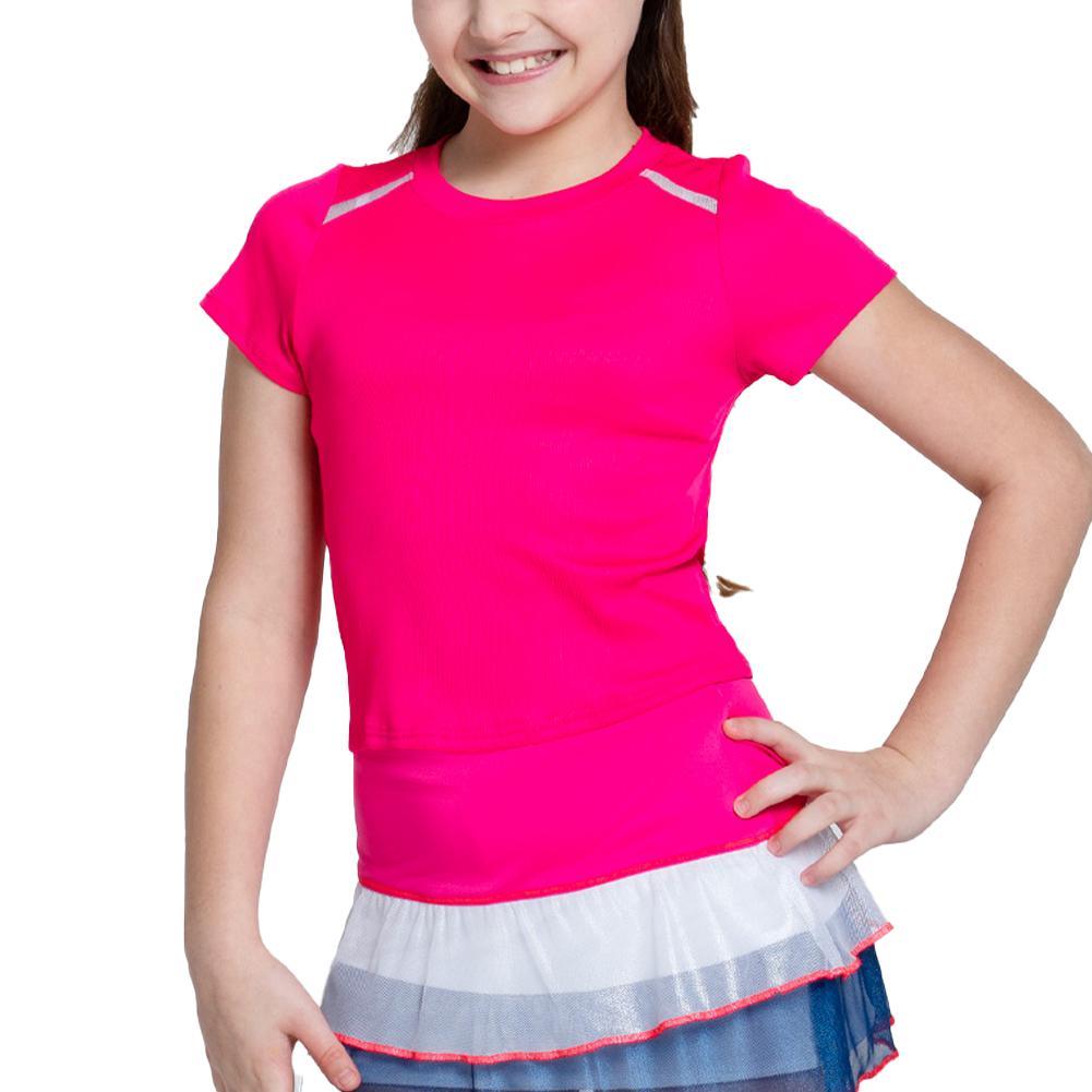 Girls' Hip To It Short Sleeve Top Shocking Pink