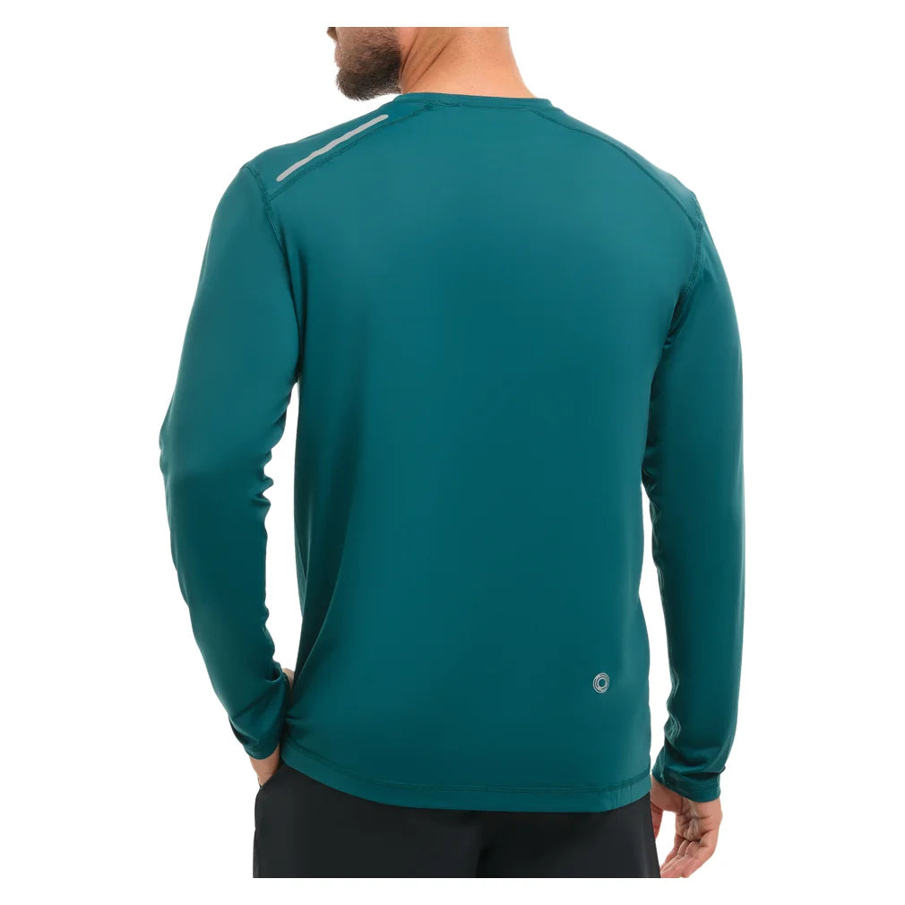 Men's Jet Long Sleeve Top Jungle Green, BloqUV, Pickleball Express, 12002-JGNF26-1