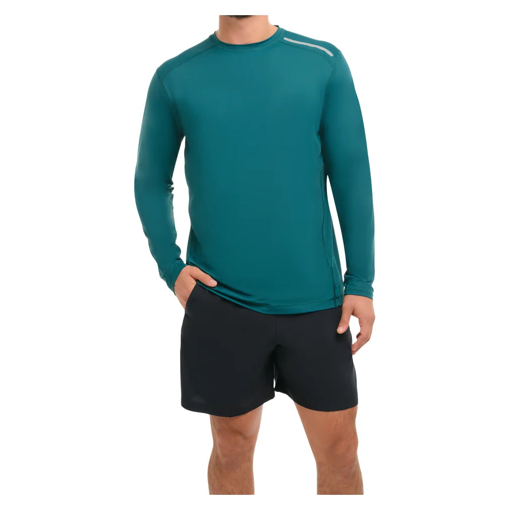 Men's Jet Long Sleeve Top Jungle Green, BloqUV, Pickleball Express, 12002-JGNF26-3