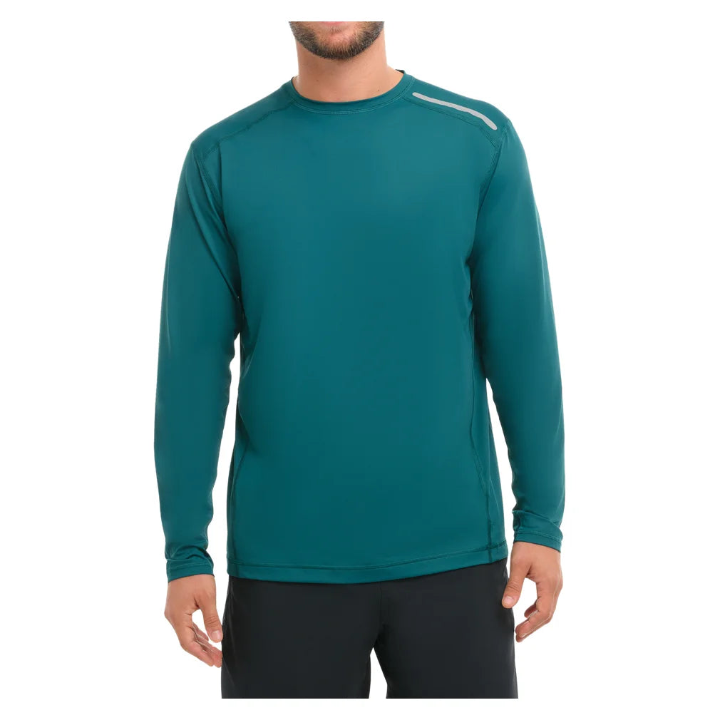 Men's Jet Long Sleeve Top Jungle Green, BloqUV, Jungle Green, Pickleball Express, 12002-JGNF26-JUNGLE-GREEN-1