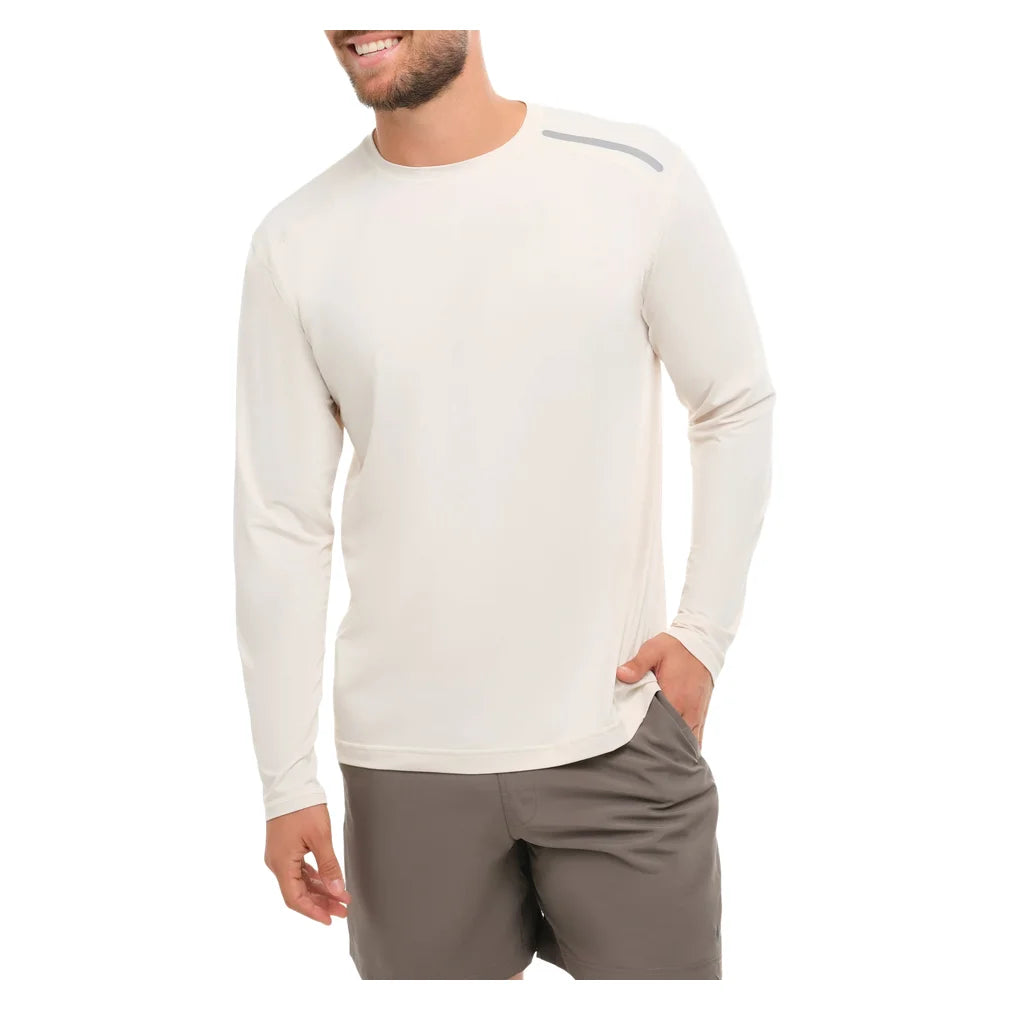 Men's Jet Long Sleeve Top Sand, BloqUV, Pickleball Express, 12002-SNDF26-3