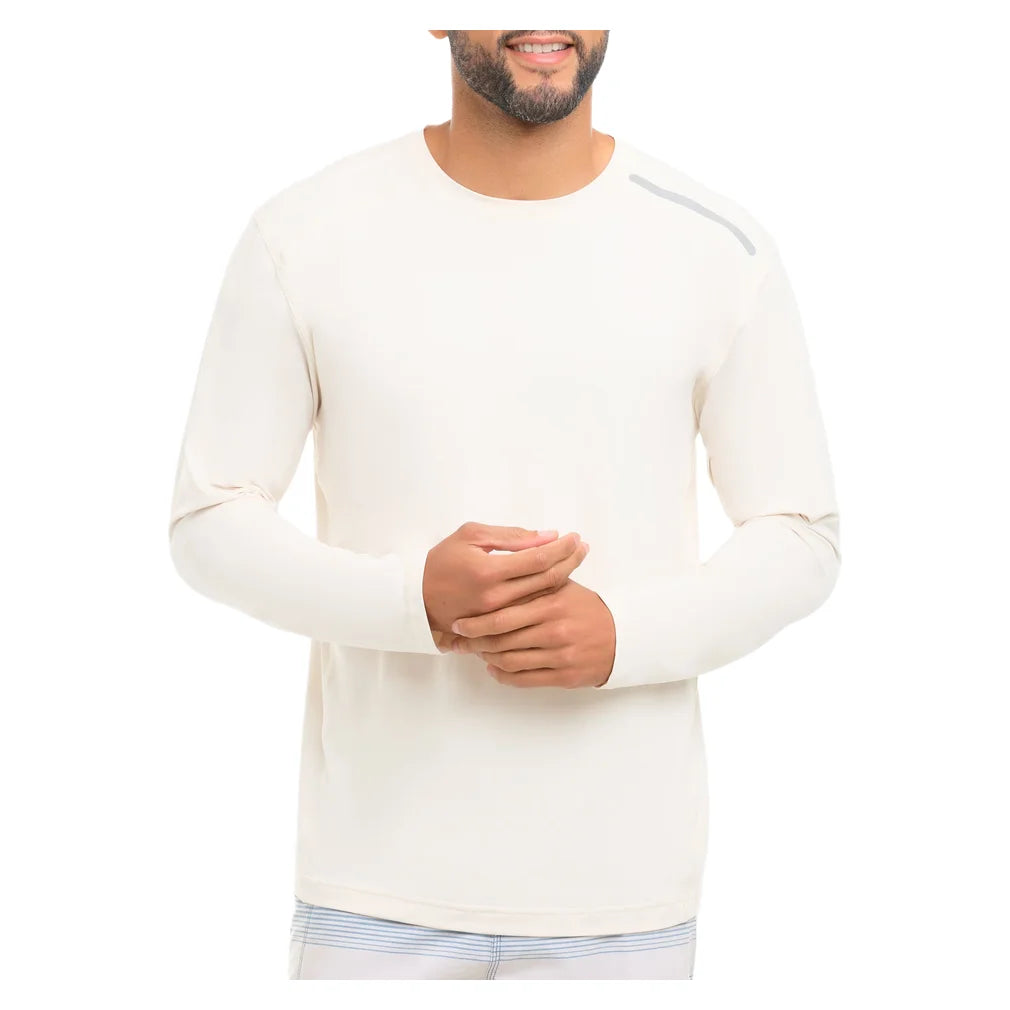 Men's Jet Long Sleeve Top Sand, BloqUV, Pickleball Express, 12002-SNDF26-4