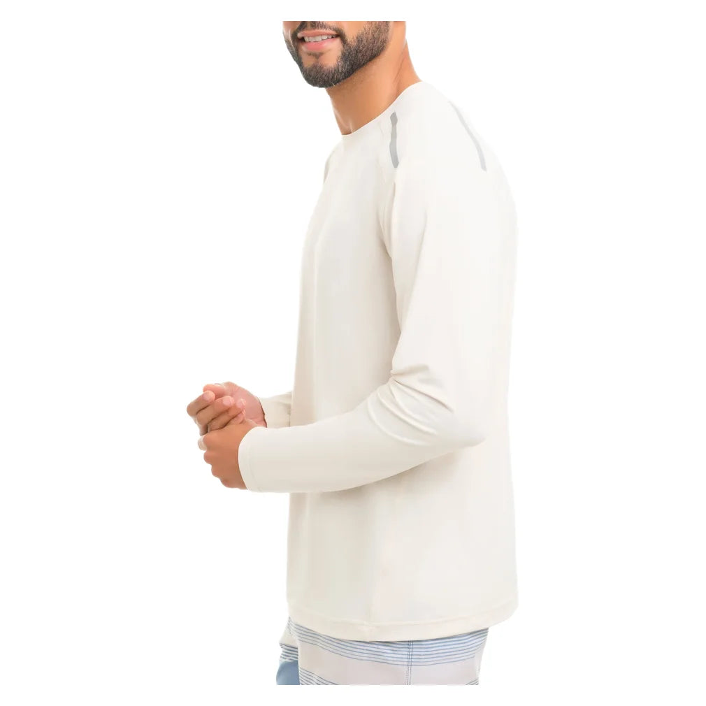 Men's Jet Long Sleeve Top Sand, BloqUV, Pickleball Express, 12002-SNDF26-5