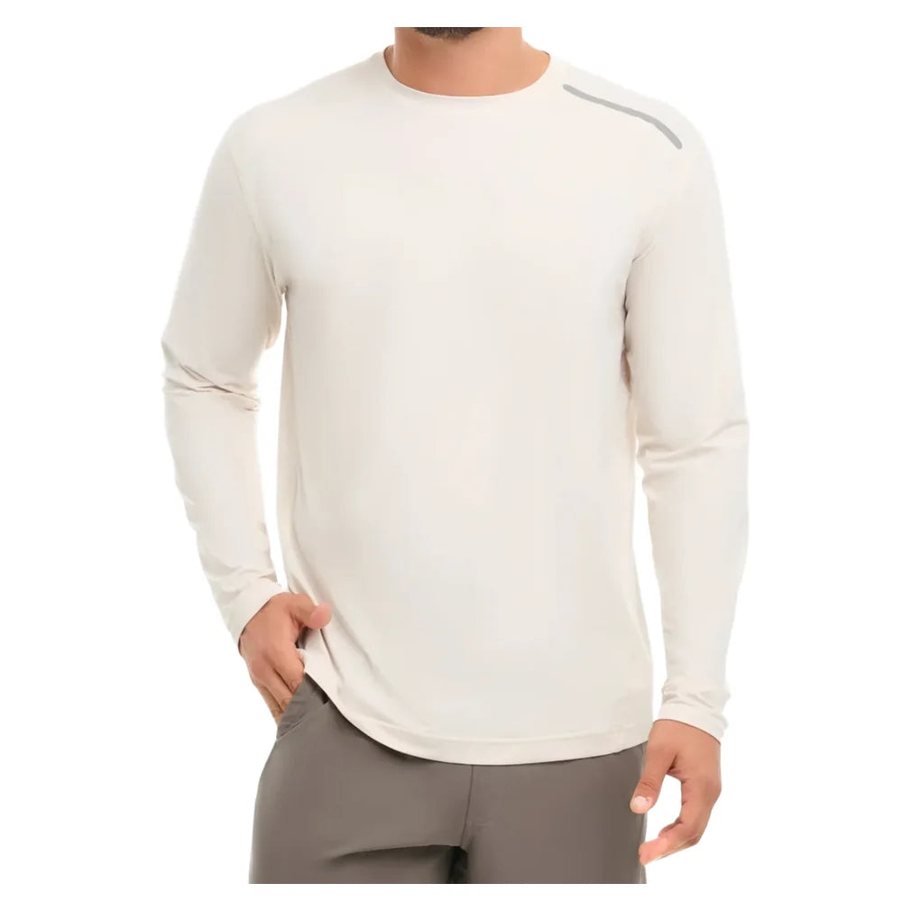 Men's Jet Long Sleeve Top Sand, BloqUV, Sand, Pickleball Express, 12002-SNDF26-SAND-1