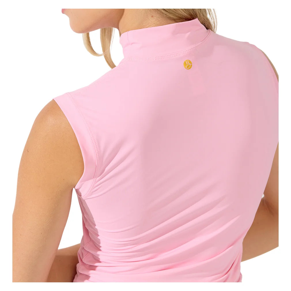 Women's Pin High Tank Top Light Pink, Bobbe, Pickleball Express, 128-125F26-3