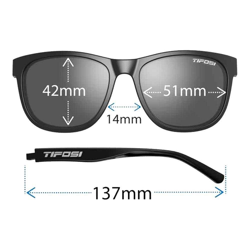Swank Polarized Sunglasses Satin Clear with Clarion Blue Lenses