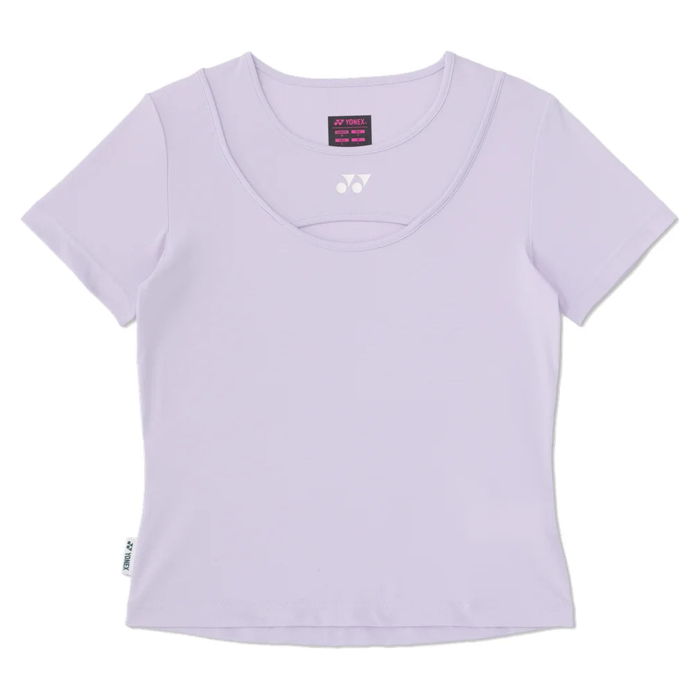 Women's Nature Series T-Shirt, Yonex, 510 Pale Lilac, Pickleball Express, 16949EX-F26-510-PALE-LILAC-1