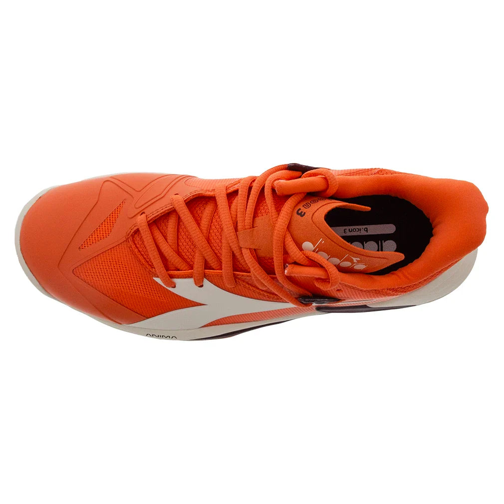 Men's B.Icon 3 AG Court Shoes Nasturtium and Whisper White