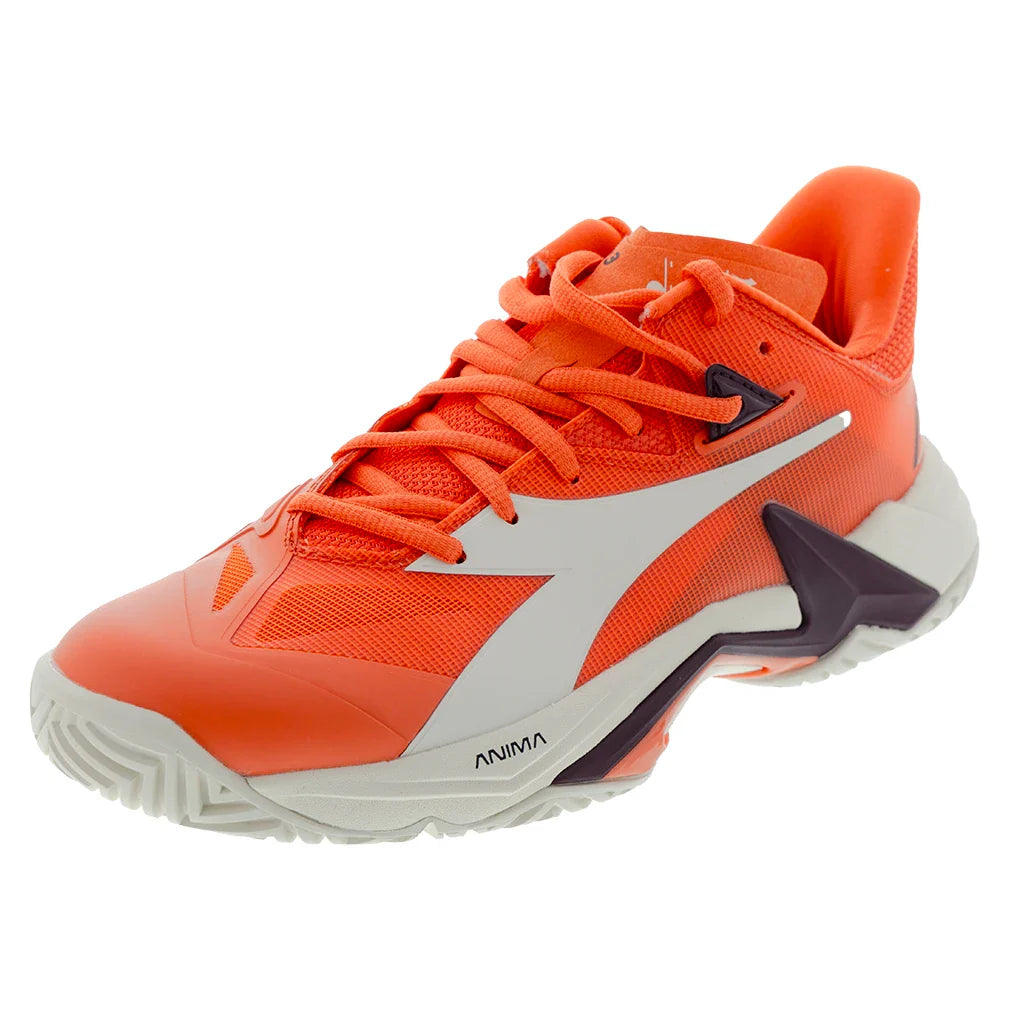 Men's B.Icon 3 AG Court Shoes Nasturtium and Whisper White