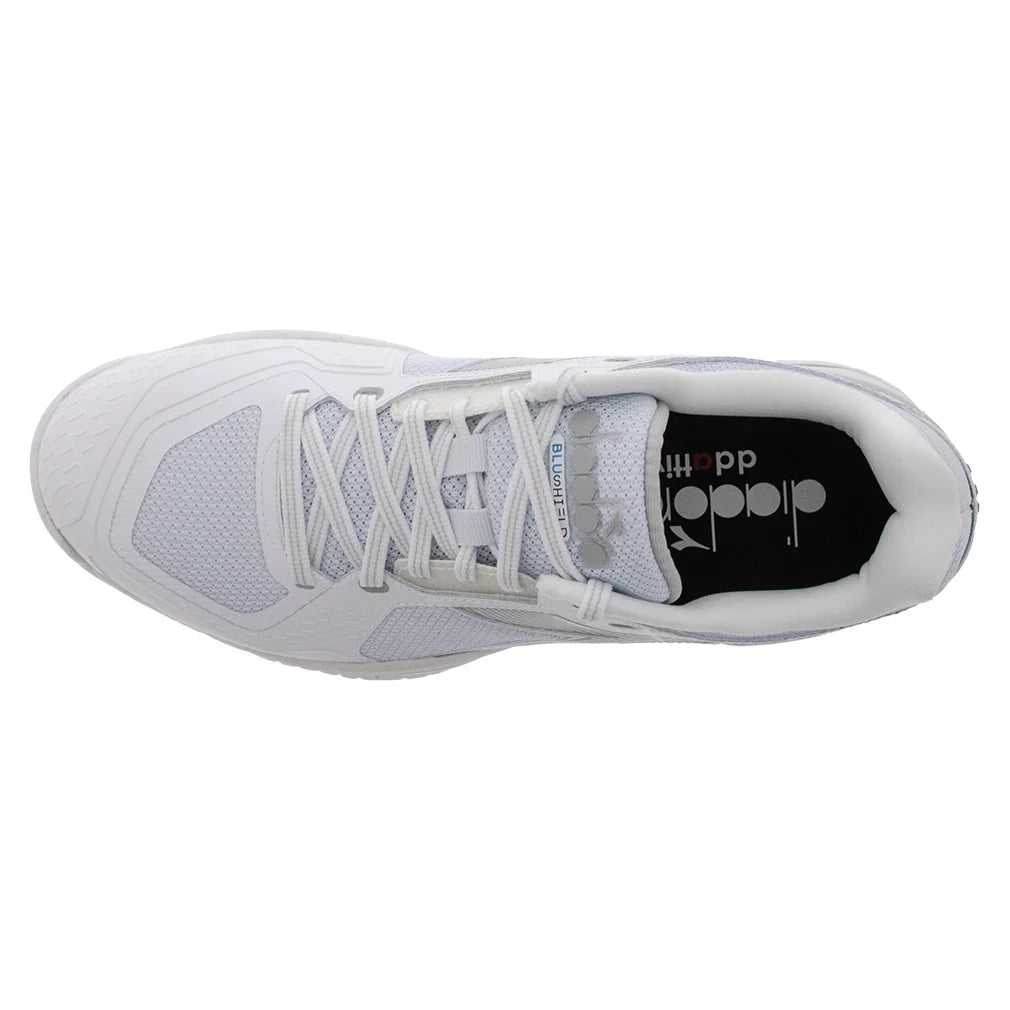 Men's Blushield Torneo 3 Court Shoes White and Silver