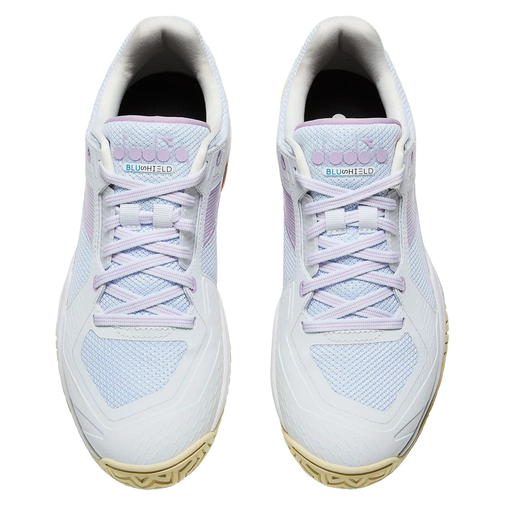 Women's Blushield Torneo 3 AG Shoes White and Orchid Bloom, Diadora, Pickleball Express, 181467-C6657F26-1