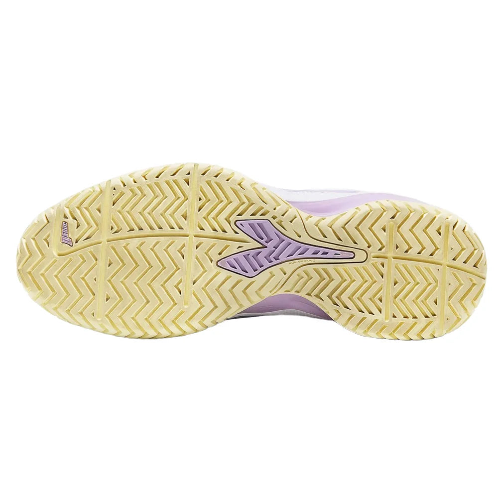 Women's Blushield Torneo 3 AG Shoes White and Orchid Bloom, Diadora, Pickleball Express, 181467-C6657F26-2