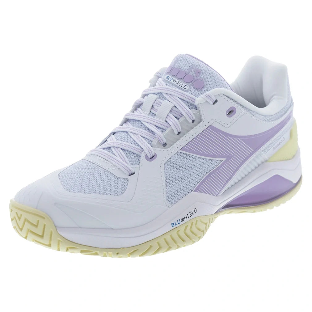 Women's Blushield Torneo 3 AG Shoes White and Orchid Bloom