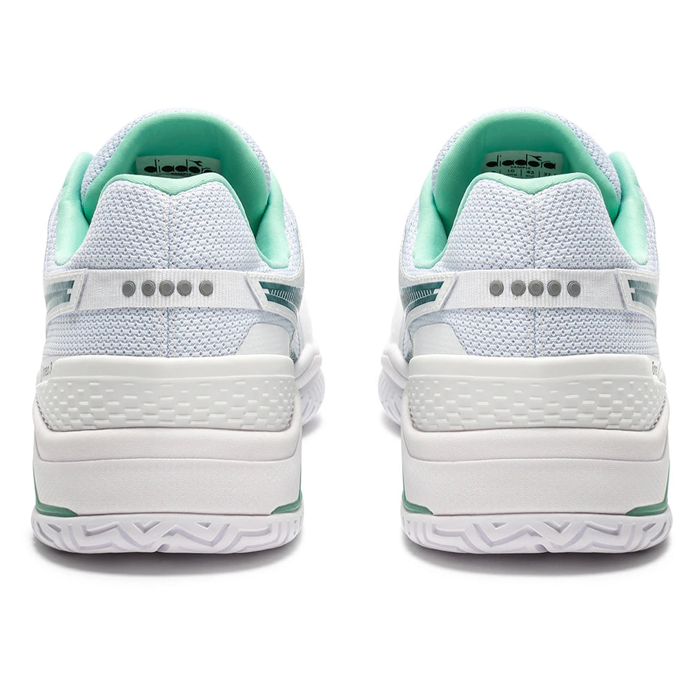 Men's Blushield Torneo 3 Court Shoes White and Shaded Spruce