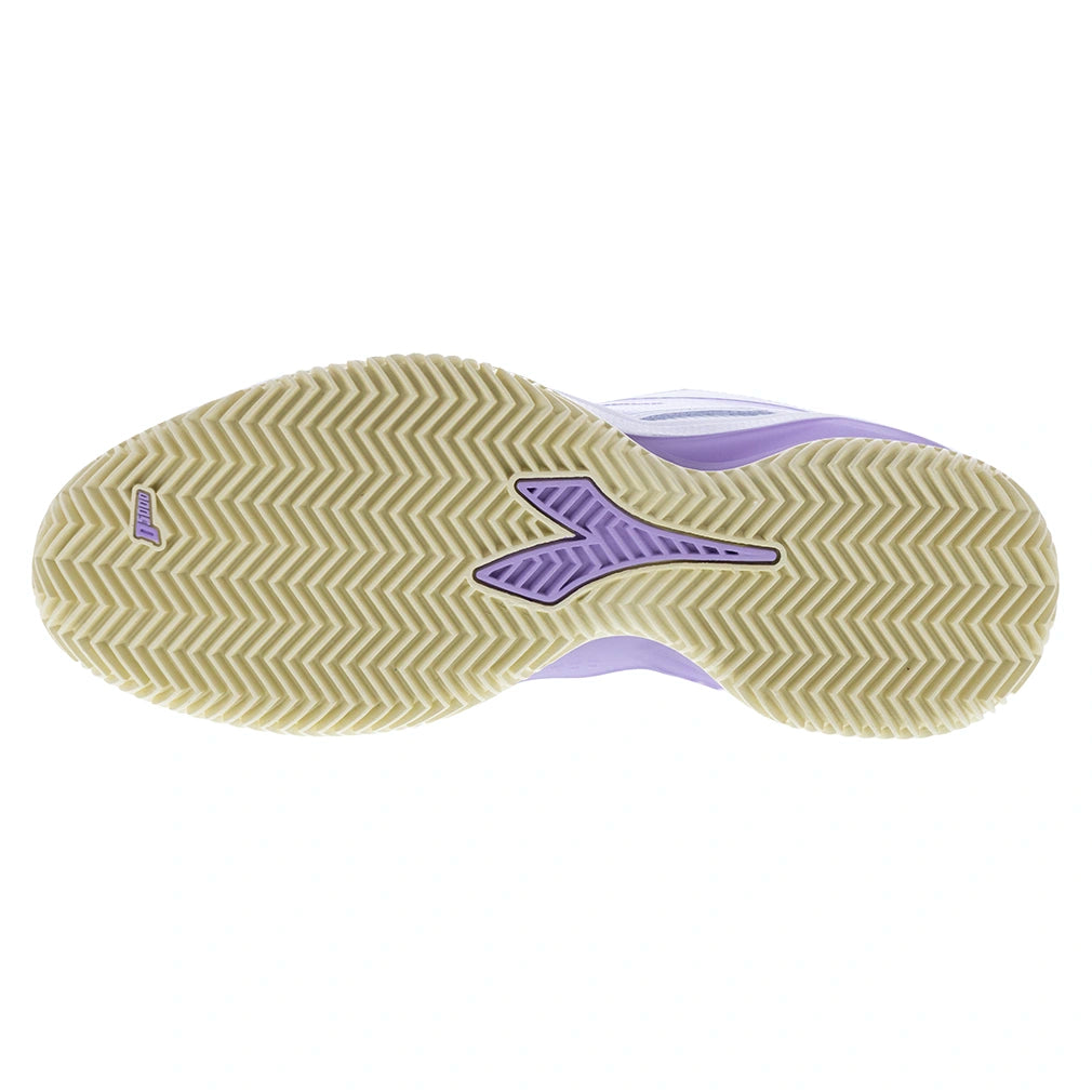 Women's Blushield Torneo 3 AG Clay Shoes White and Orchid Bloom