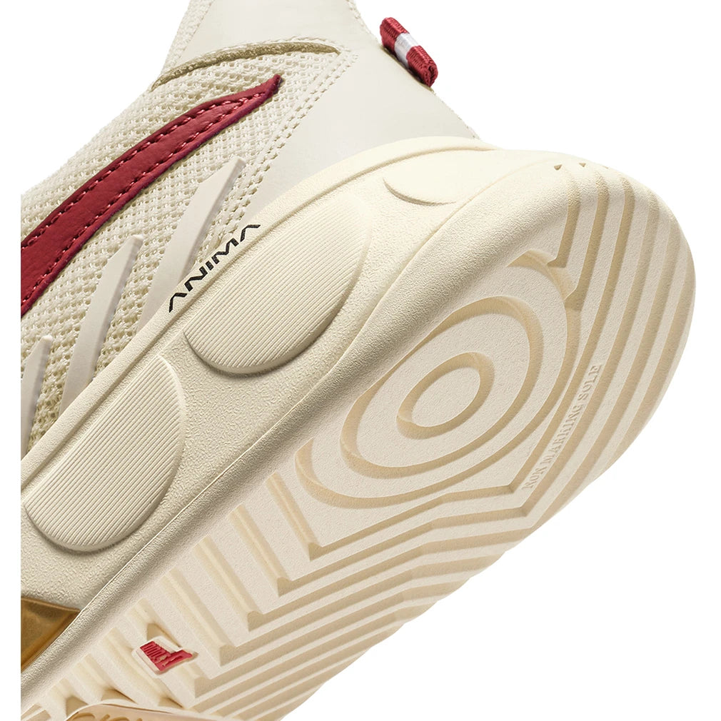 B. Elite Star Court Shoes Whisper White and Garnet