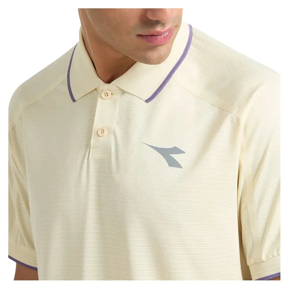 Men's Fibrazero Short Sleeve Polo Beige Shifty