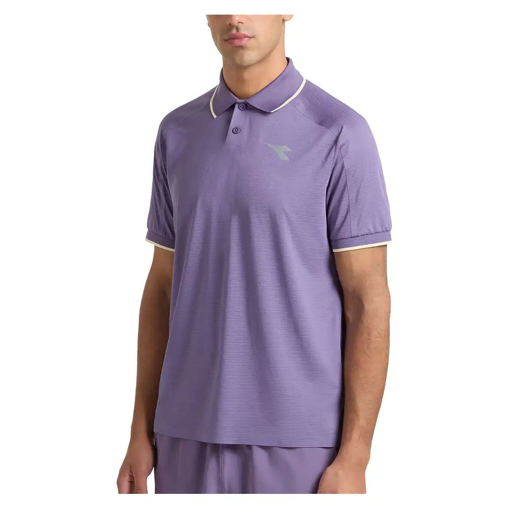 Men's Fibrazero Short Sleeve Polo Violet Grape Compote