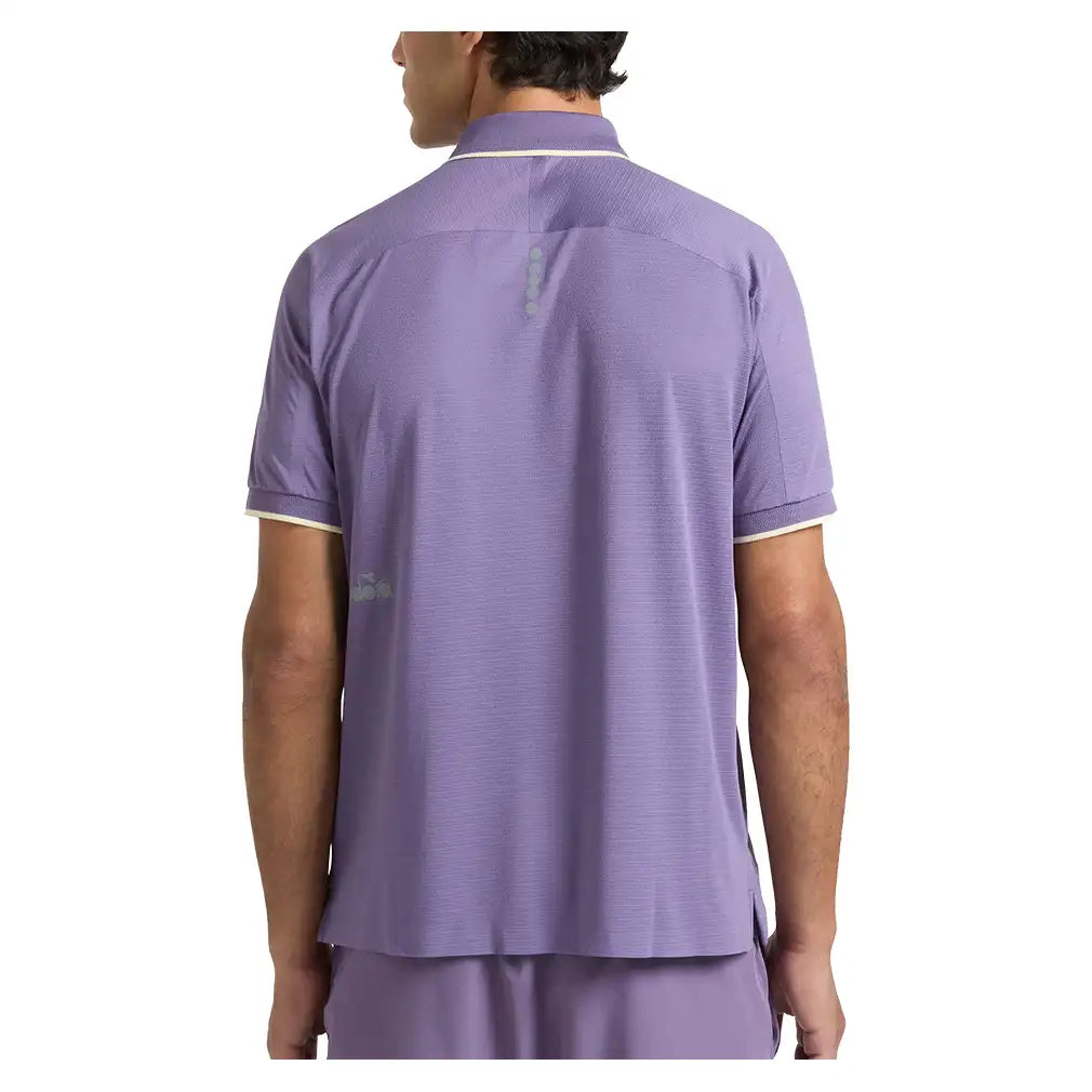 Men's Fibrazero Short Sleeve Polo Violet Grape Compote
