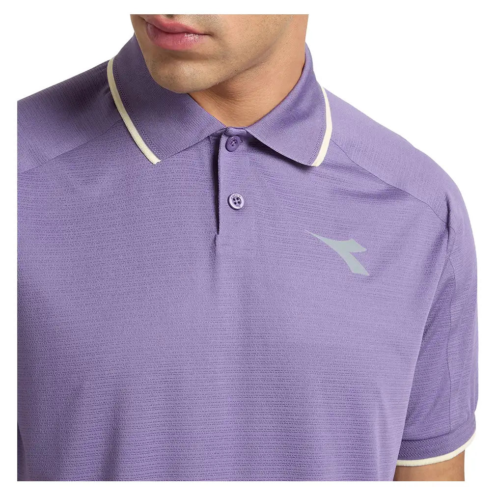 Men's Fibrazero Short Sleeve Polo Violet Grape Compote