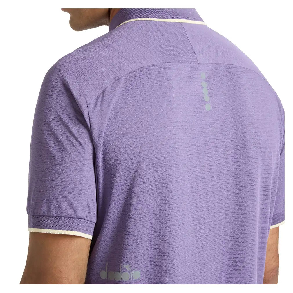 Men's Fibrazero Short Sleeve Polo Violet Grape Compote