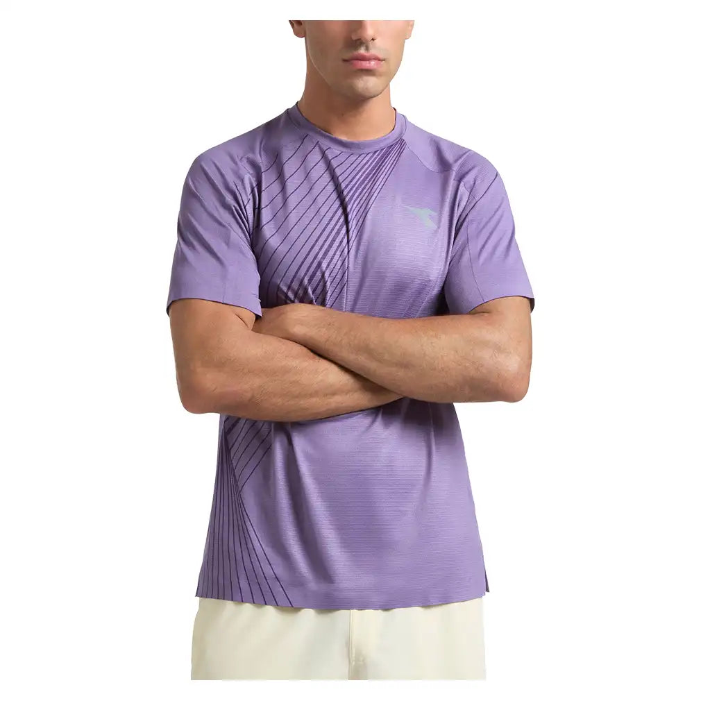 Men's Fibrazero Short Sleeve Top Violet Grape Compote