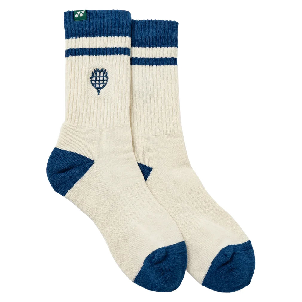 Men's Nature Series Sport Crew Socks, Yonex, 715 White Denim, Pickleball Express, 19273EX-F26-715-WHITE-DENIM-1