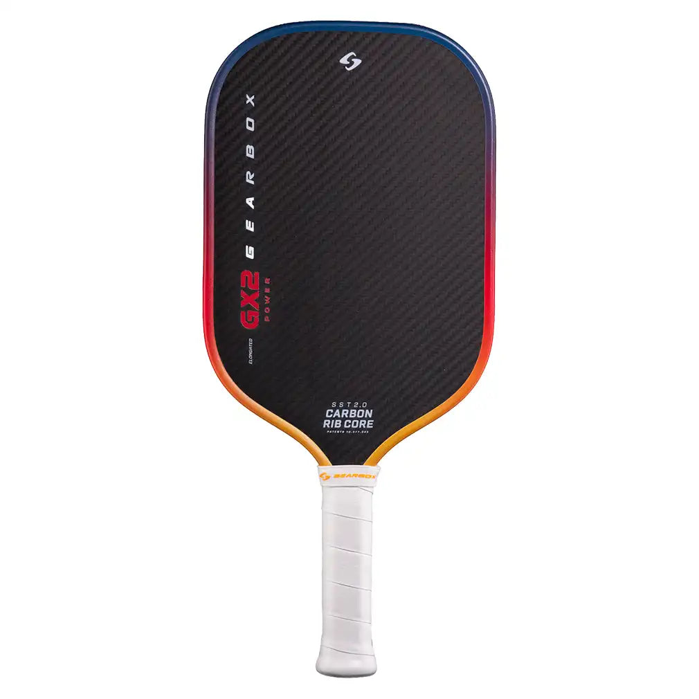 GX2 Power Elongated 16mm Pickleball Paddle Orange and Blue