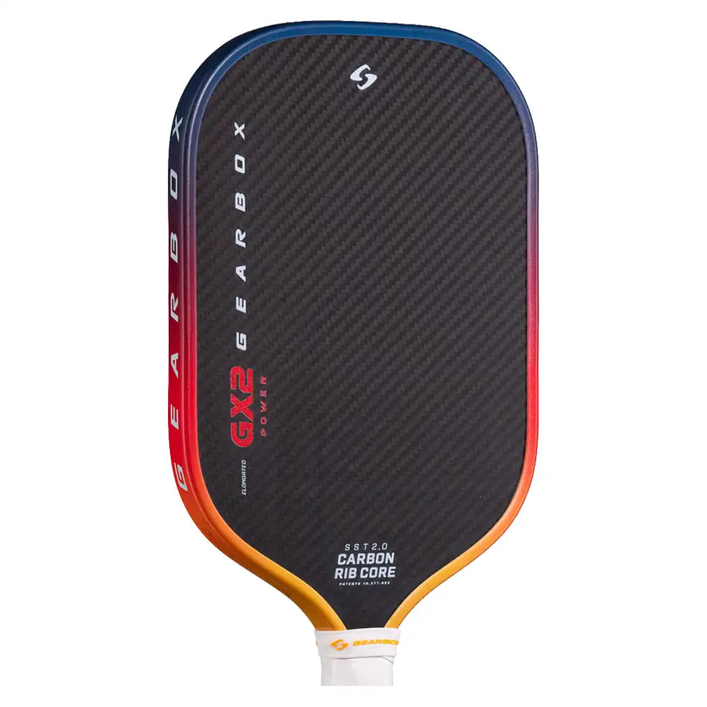 GX2 Power Elongated 16mm Pickleball Paddle Orange and Blue