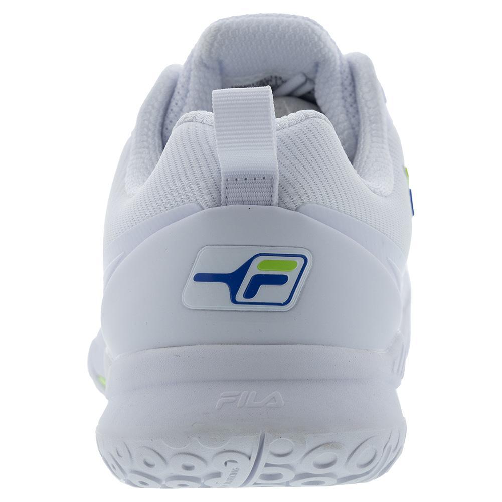 Mens Volley Burst Pickleball Court Shoes White and Green Gecko