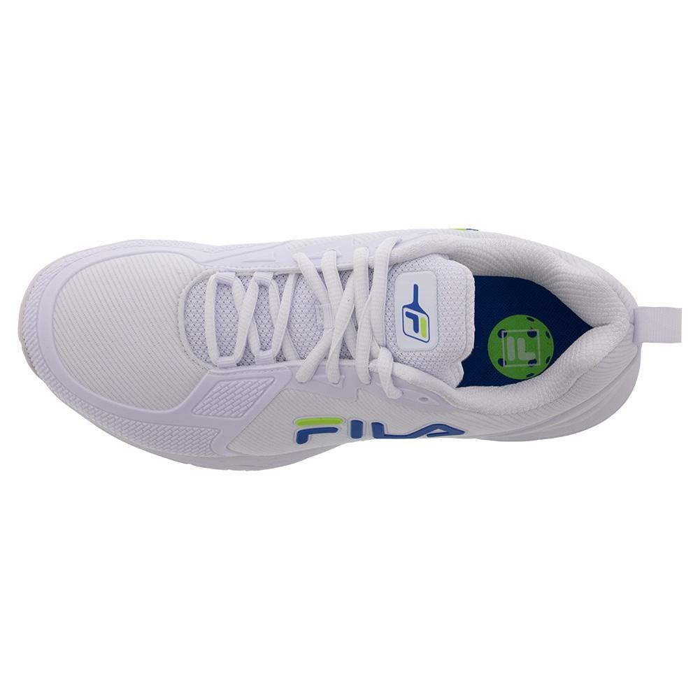 Mens Volley Burst Pickleball Court Shoes White and Green Gecko
