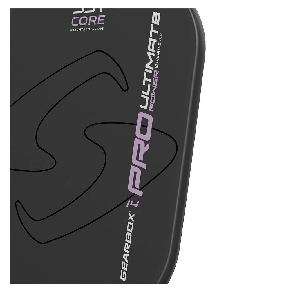 Pro Ultimate Power Elongated Pickleball Paddle Black and Purple