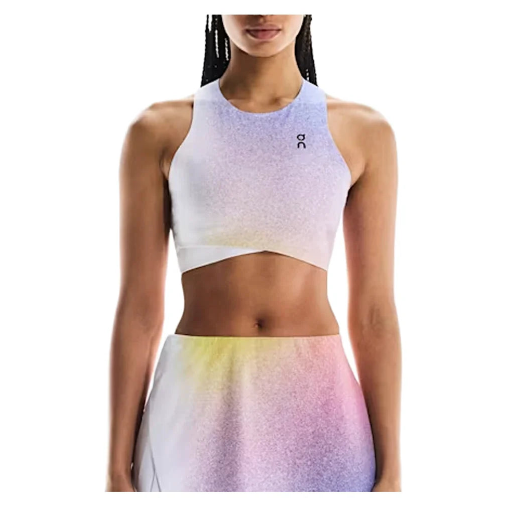 Women's Court Crop Top White and Indigo