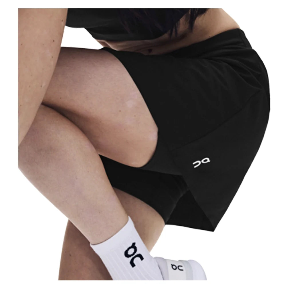 Women's Court Split Tennis Skort Black,Apparel,On,,,Tennis Express,1WG10990553-BF261