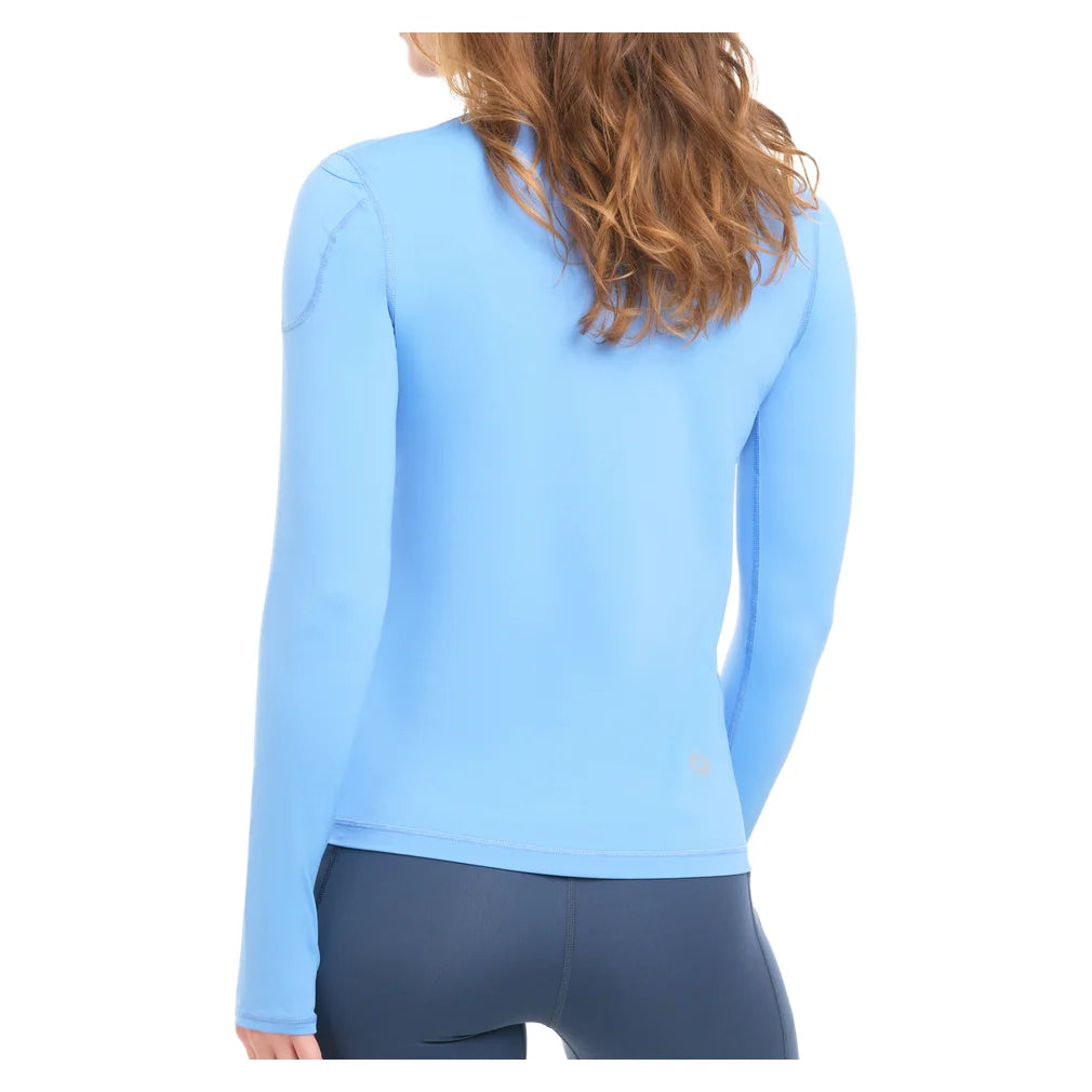 Women's 24/7 Long Sleeve Crew Indigo, BloqUV, Pickleball Express, 2001-IDGF26-1