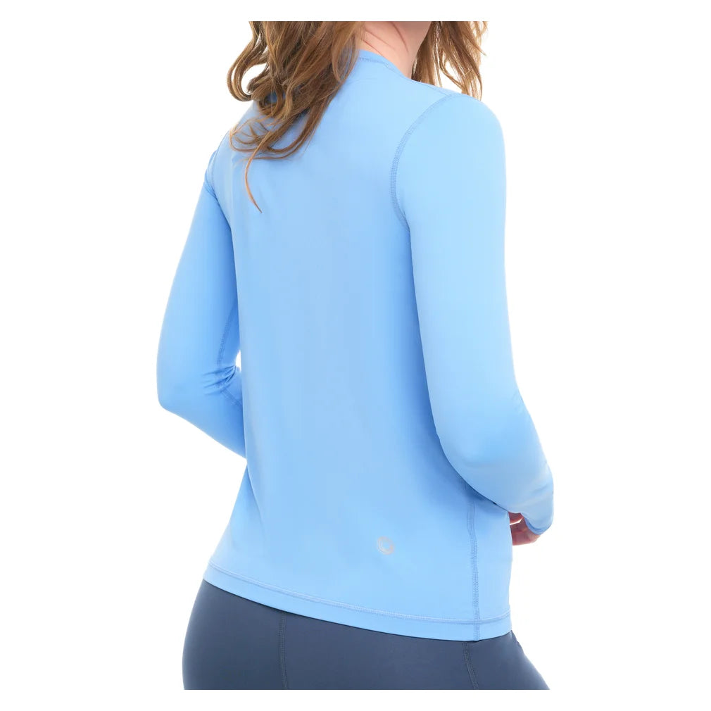 Women's 24/7 Long Sleeve Crew Indigo, BloqUV, Pickleball Express, 2001-IDGF26-6