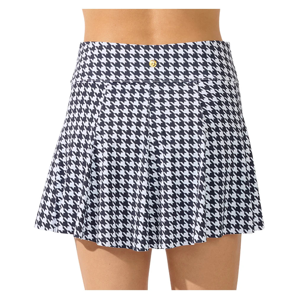 Women's Perfect Swing 14 Inch Skort Houndstooth Black, Bobbe, Pickleball Express, 204-136BF26-1