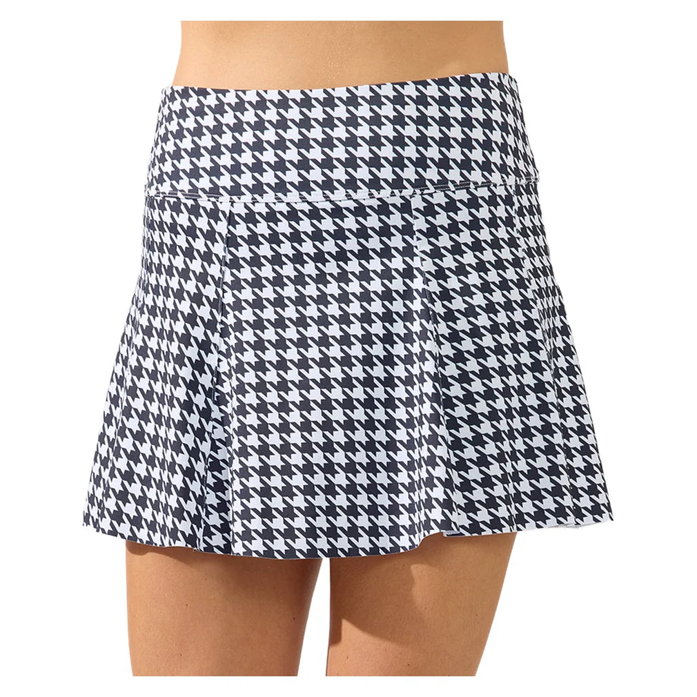 Women's Perfect Swing 14 Inch Skort Houndstooth Black, Bobbe, Houndstooth Black, Pickleball Express, 204-136BF26-HOUNDSTOOTH-BLACK-1