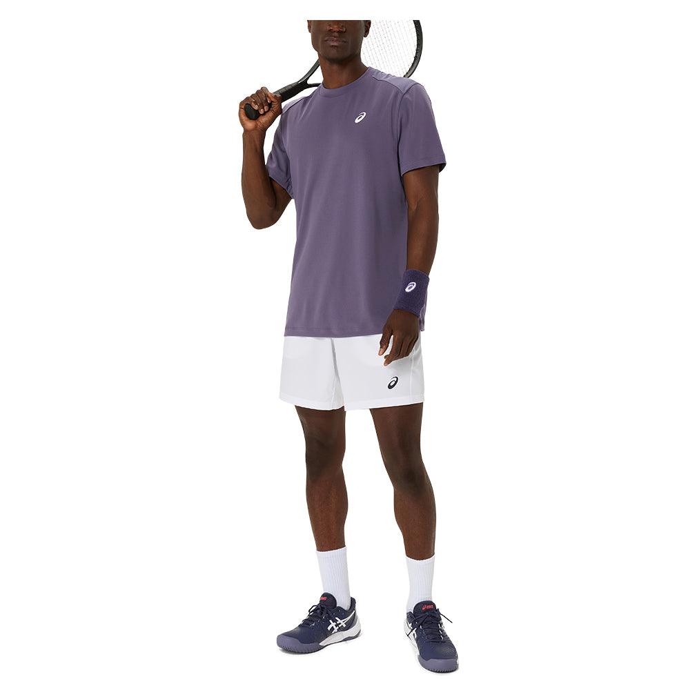Men's Court Short Sleeve Top Greyish Purple